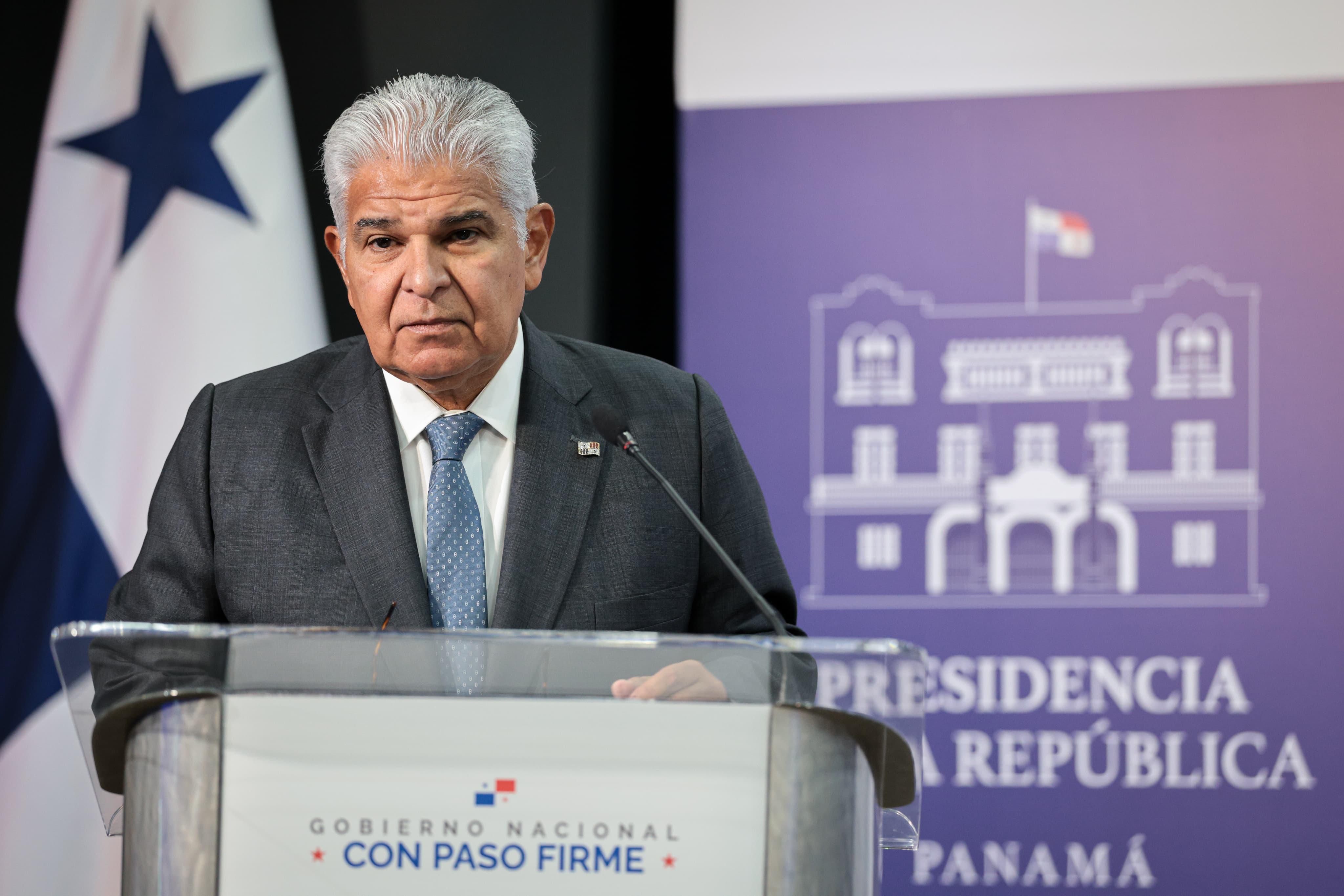 Presidente José Raúl Mulino en su habitual conferencia de prensa.