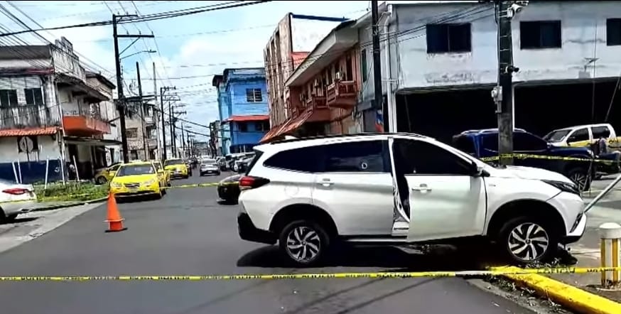Escena del ataque armado.