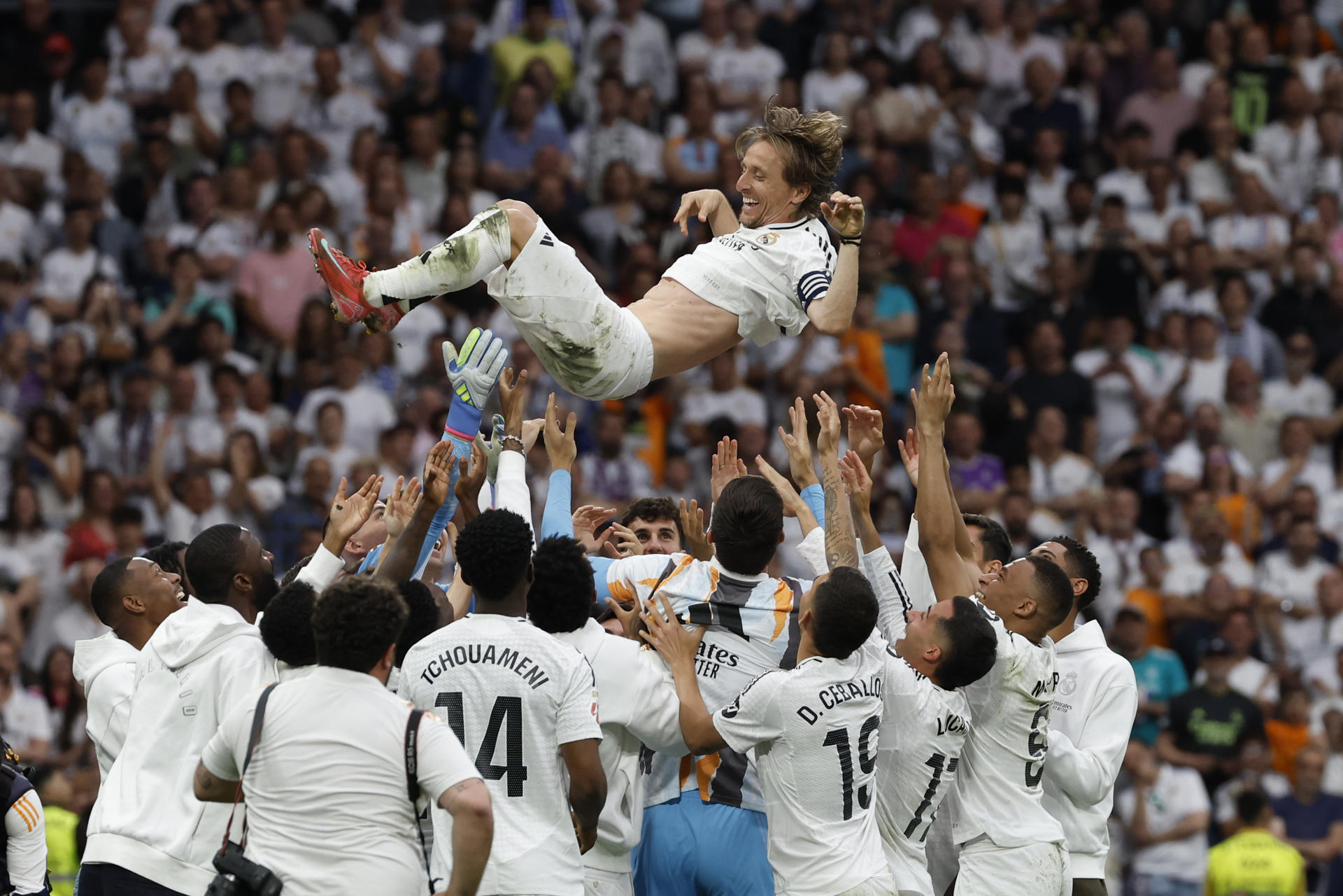 El centrocampista croata del Real Madrid Luka Modrić. /Foto: EFE