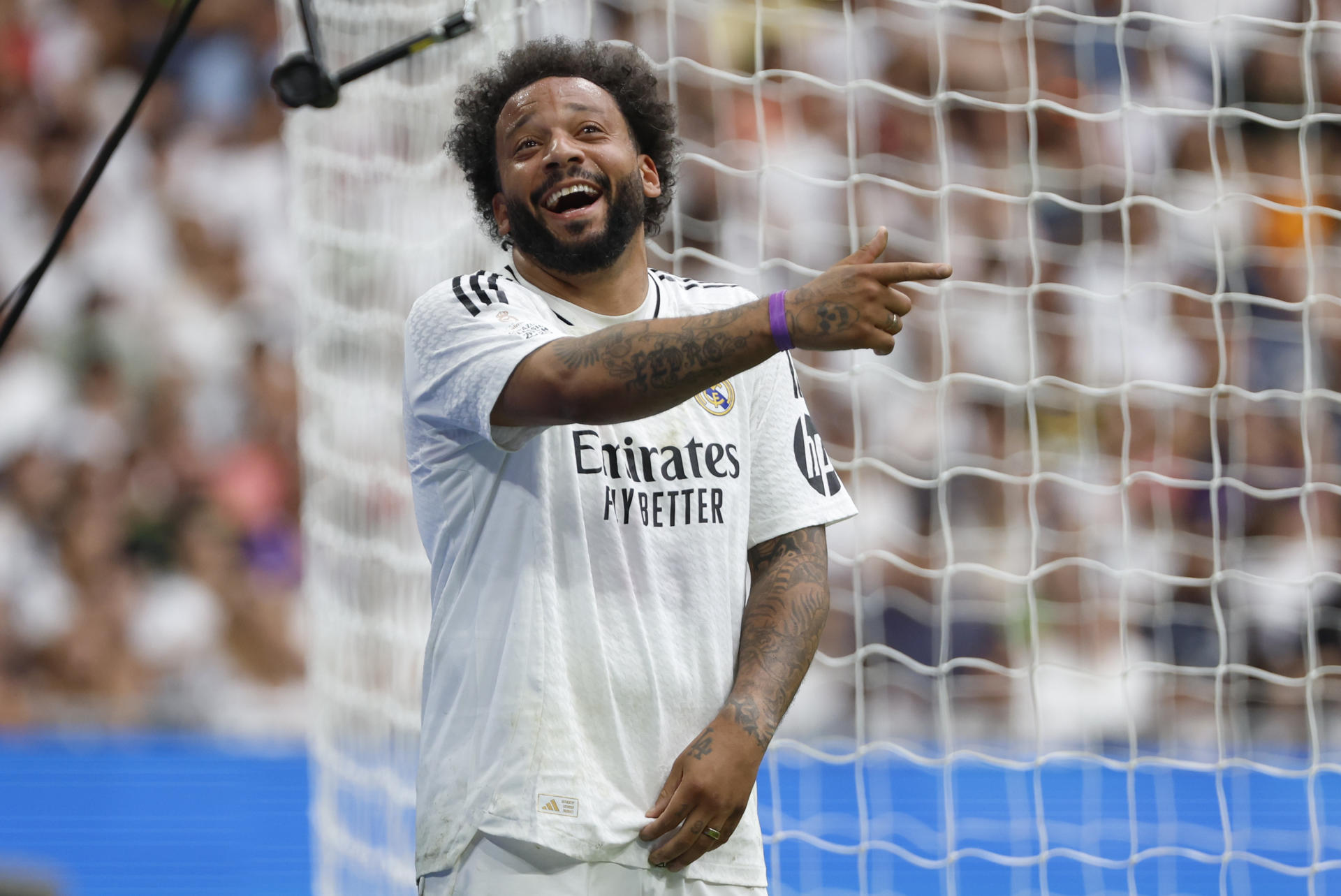 El exjugador del Real Madrid Marcelo durante el partido benéfico de leyendas XII Corazón Classic Match. /Foto: EFE