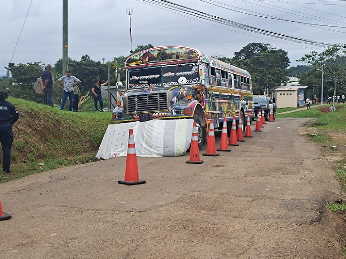 El accidente se registró en la vía principal hacia Potrero Grande, corregimiento de El Coco, distrito de La Chorrera.  /  Foto: Eric Montenegro
