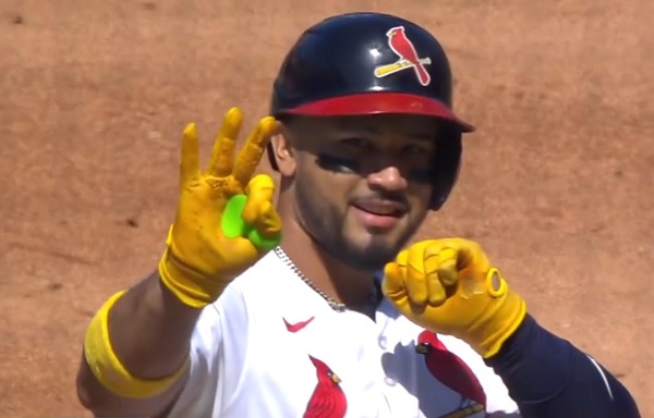 Iván Herrera, jugador de los Cardenales de San Luis. 