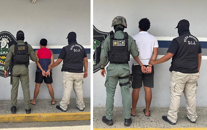 Los sospechosos fueron aprehendidos el sábado en Changuinola.  /  Foto: PN
