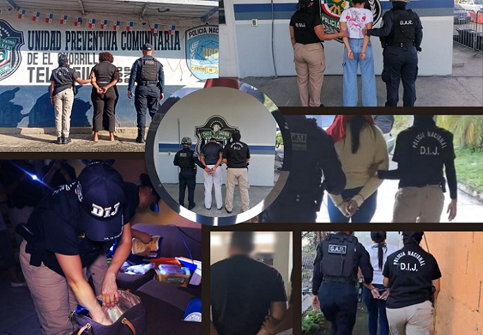 Un total de 16 personas fueron aprehendidas como parte de las operaciones ´Pergo' y 'Nafta'. Fotocomposicipon: PN