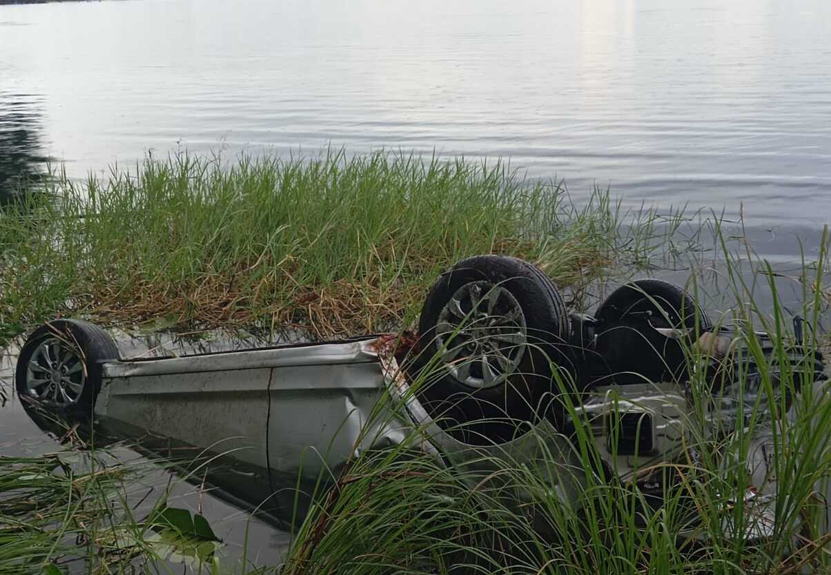Escena del accidente en el Lago Bayano.