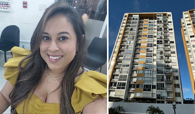 La señora Ámbar Guelfi de Obaldía (37 años), tenía quemaduras en el 70% de su cuerpo