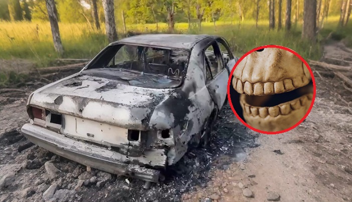 La Dirección de Investigación Judicial (DIJ) ya ubicó a la propietaria del automóvil calcinado.  Fotocomposición: Eric Montenegro / Freepik