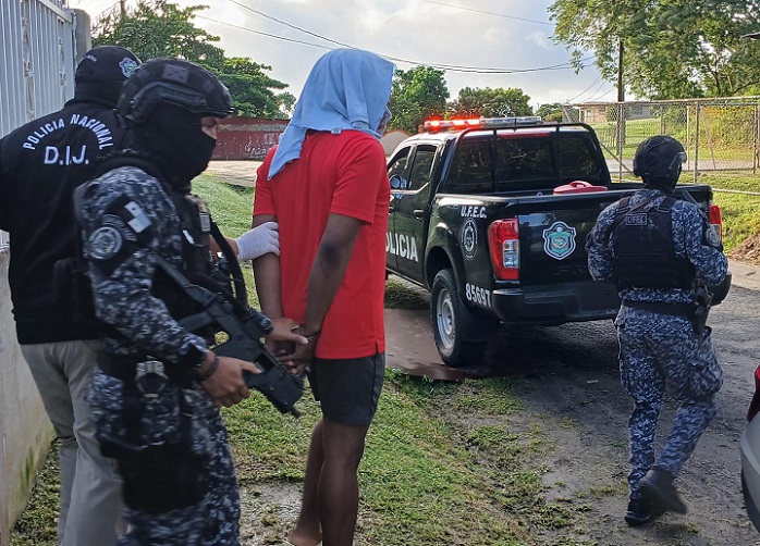 Alias 'Bebé', cabecilla de la pandilla, fue uno de los aprehendidos.  /  Foto: PN