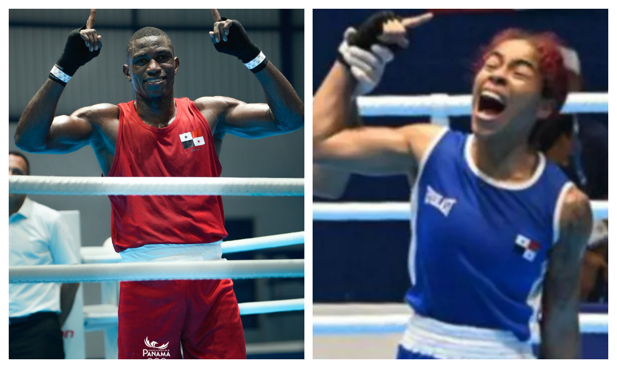 Eduardo Beckford (izq.) y Yulieth Hinestroza. 