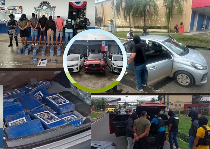 La operación encubierta se realizó en los estacionamientos de un centro comercial.  / Fotocomposición: PN