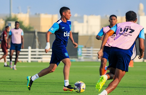 Segundo día de entrenamiento de la Selección Sub-17 de Panamá en Catar. Foto: FPF