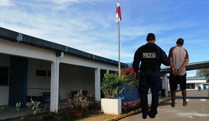 El ciudadano agresor fue puesto a órdenes de la Policía Nacional.  /  Fotocompoasición: CSS/ PN