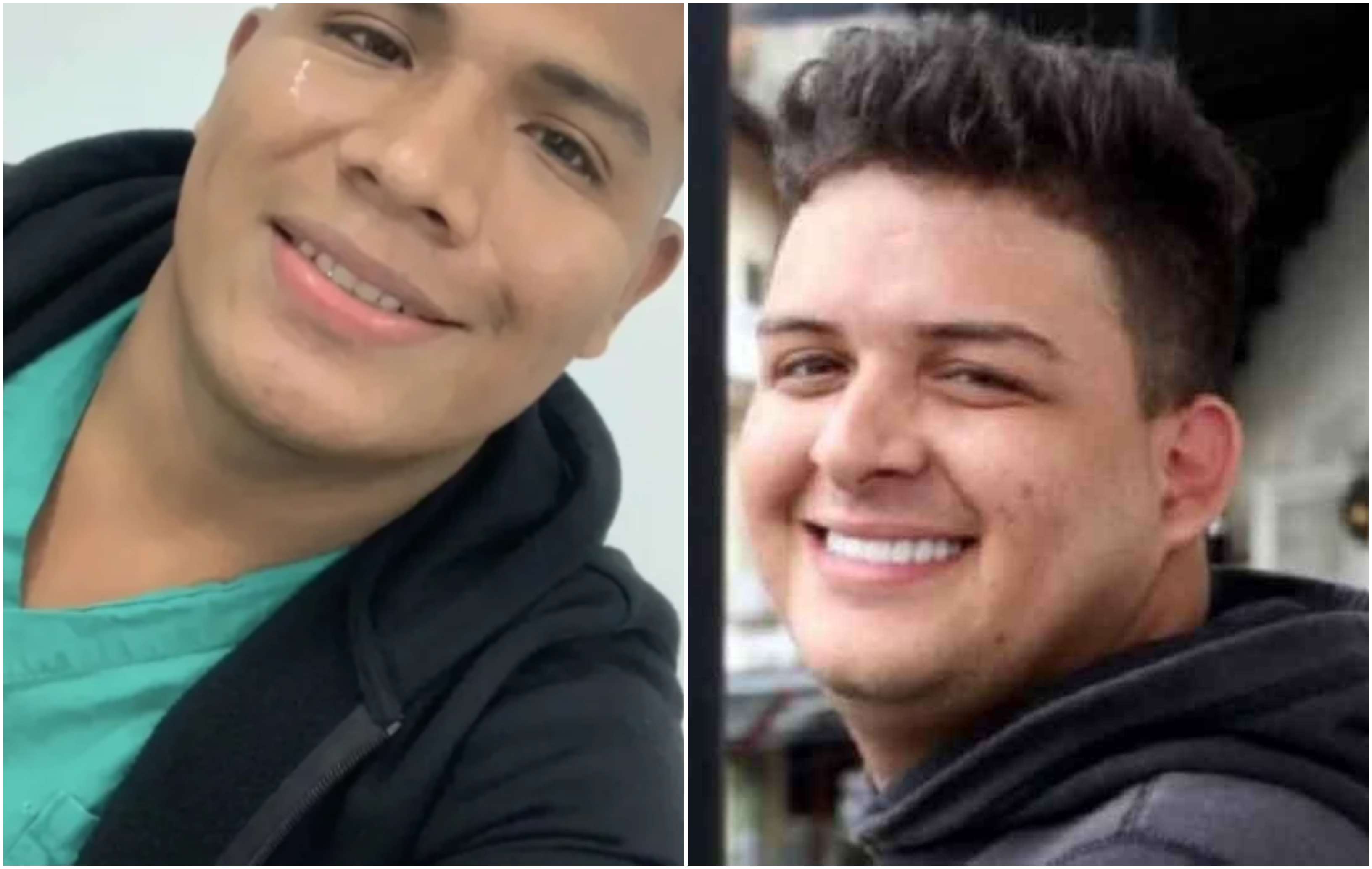 Óscar Carpintero (izq.) y Esteban De León perdieron la vida en circunstancias similares. 