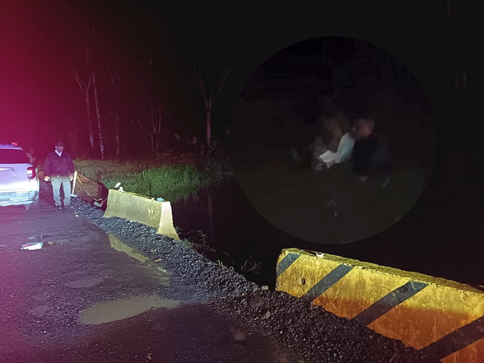 En el lugar se le brindaron los primeros auxilios a la conductora, la cual manifestó que no tenía ninguna lesión.  /  fotocomposición: Diómedes Sánchez