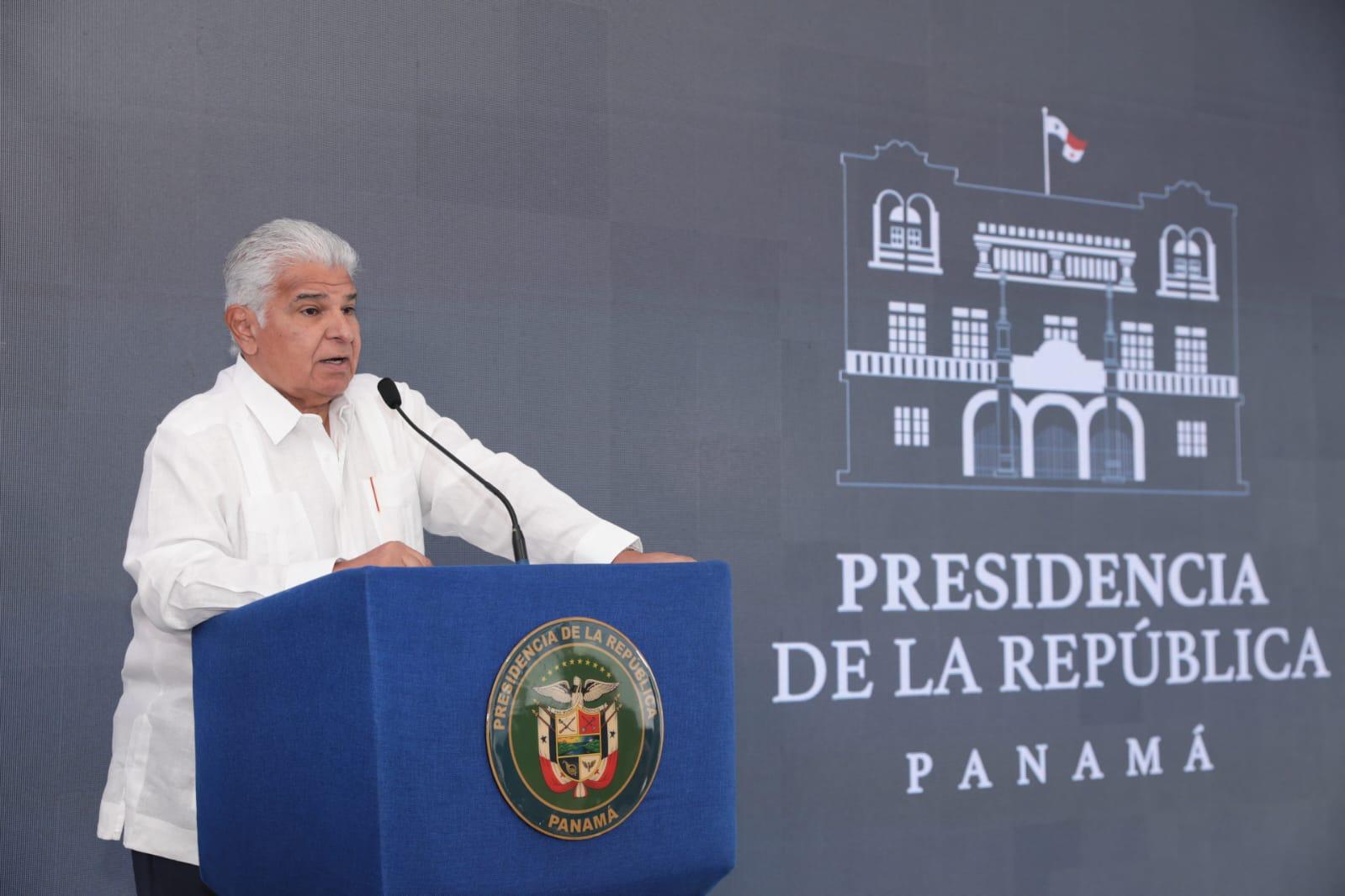 Presidente José Raúl Mulino.