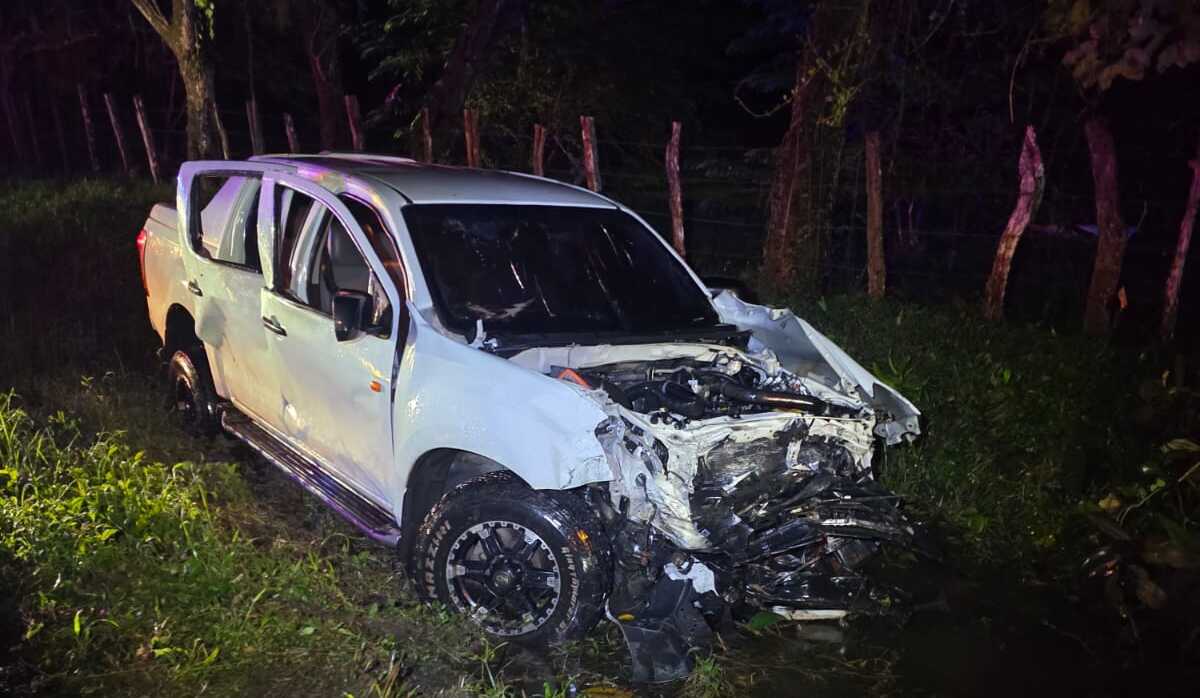 Uno de los vehículos involucrados en el hecho de tránsito.