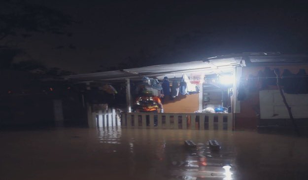 Una de las casas afectadas en Cristóbal Este.