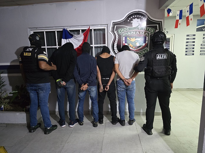 Todos los sospechosos fueron aprehendidos.  /  Foto: PN