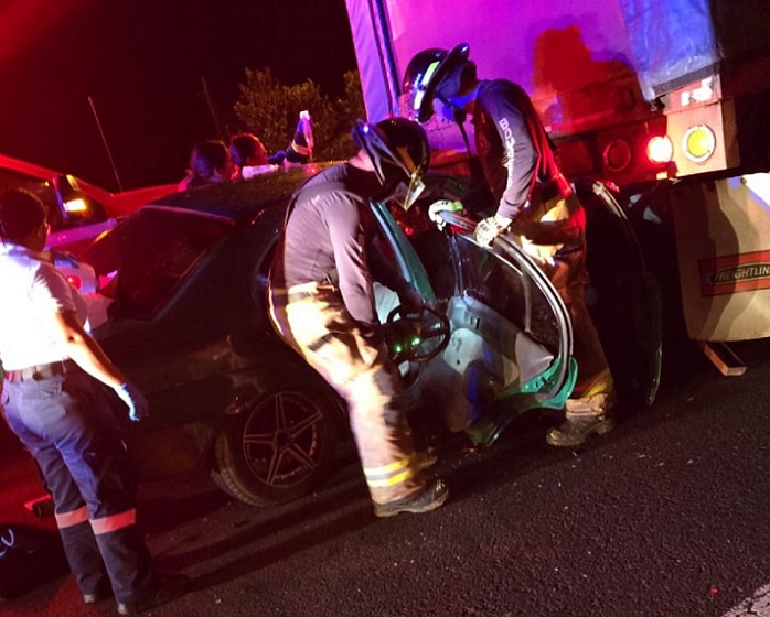 Vista del accidente en LaSoledad.  /  Foto: Sume 911