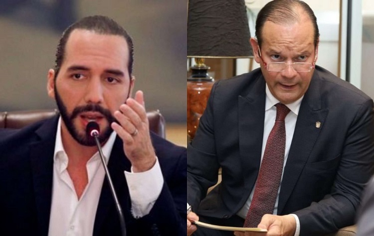 Nayib Bukele y Javier Martínez-Acha. /Foto: EFE