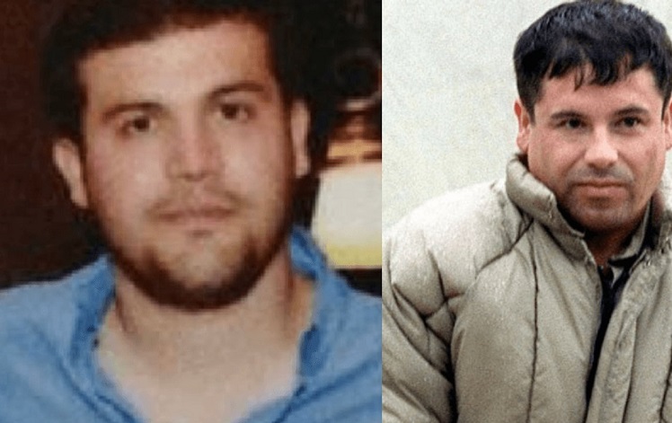 El narcotraficante Joaquín Guzmán López, alias El Güero (izq.) y su padre "El Chapo".