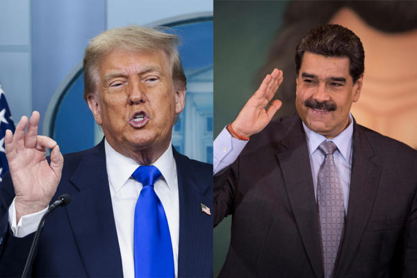 El presidente de Estados Unidos, Donald Trump (i), y el presidente de Venezuela, Nicolás Maduro. Foto: EFE