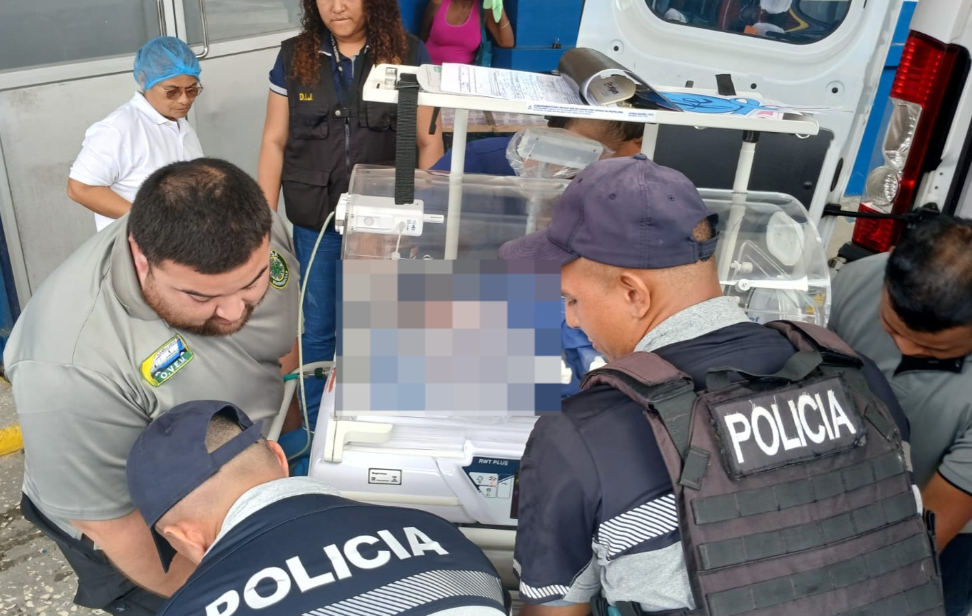 La recién nacida fue encontrada en los alrededores de los tanques de reserva de agua del IDAAN. Foto: Cortesía 