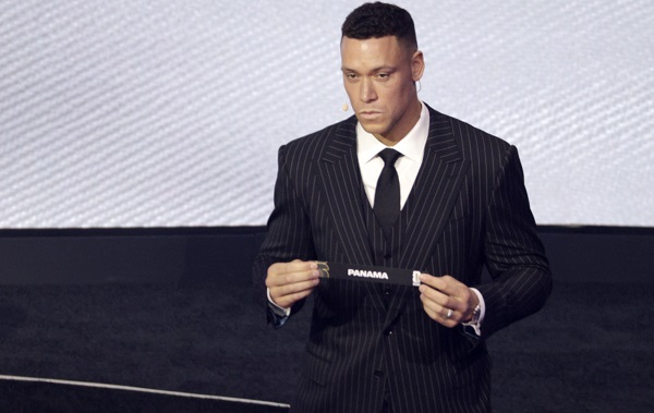 El grandes ligas Aaron Judge cuando sacó el nombre de Panamá del Bombo 3.