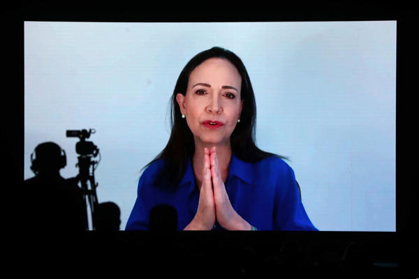 La líder de la oposición venezolana María Corina Machado. Foto: EFE