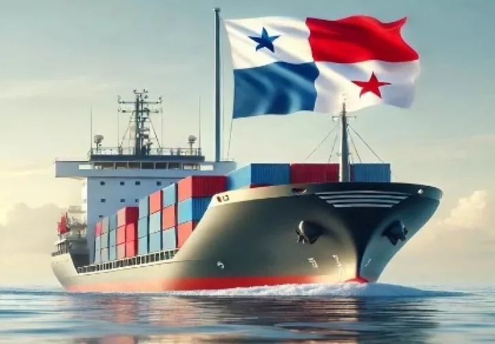 Nave con bandera panameña. Foto ilustrativa