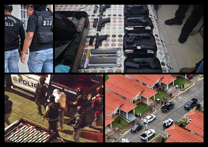 El sospechoso y las evidencias quedaron a órdenes del Ministerio Público Para la judicialización del caso.  Fotocomposición: PN