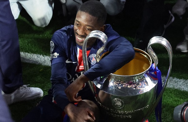 El francés Ousmane Dembelé, del París Saint Germain (PSG). Foto: EFE