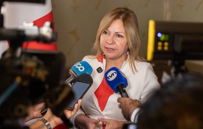 Ministra de Gobierno, Dinoska Montalvo.  /  Foto: Archivo