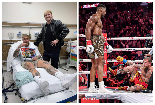 Jake Paul fue hospitalizado luego de la derrota ante Anthony Joshua.