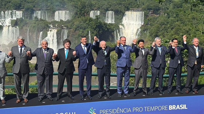 Los líderes del Mercosur. /Foto: Cortesía