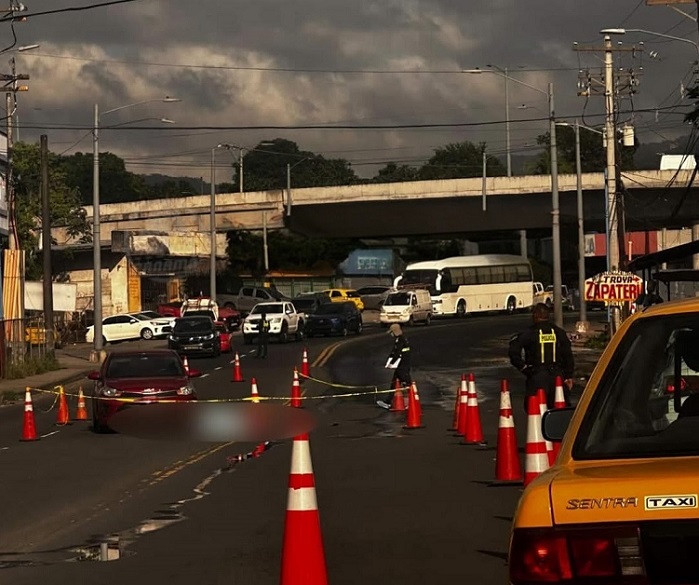 La víctima falleció de forma instantánea.  /  Foto: Traficoapanama