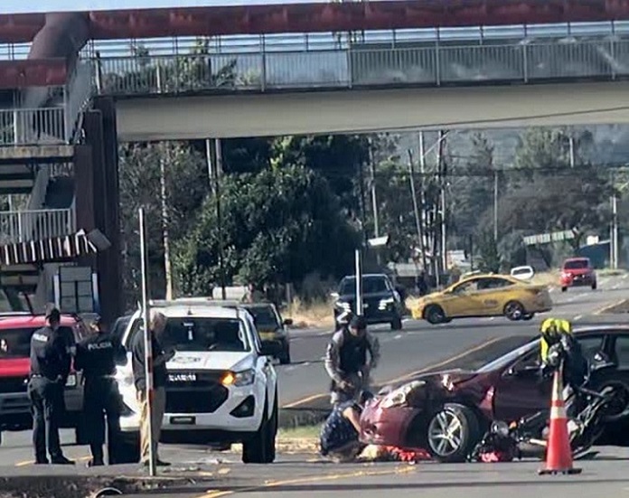 Vista del accidente fatal en vía a Boquete.  /  Foto: RS