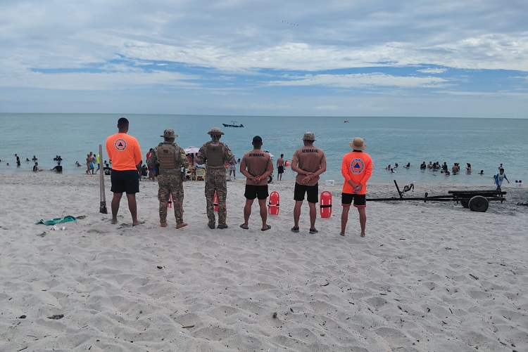 Hay varias playas vigiladas por parte del Sinaproc y otros estamentos de seguridad. Foto. Eric Montenegro