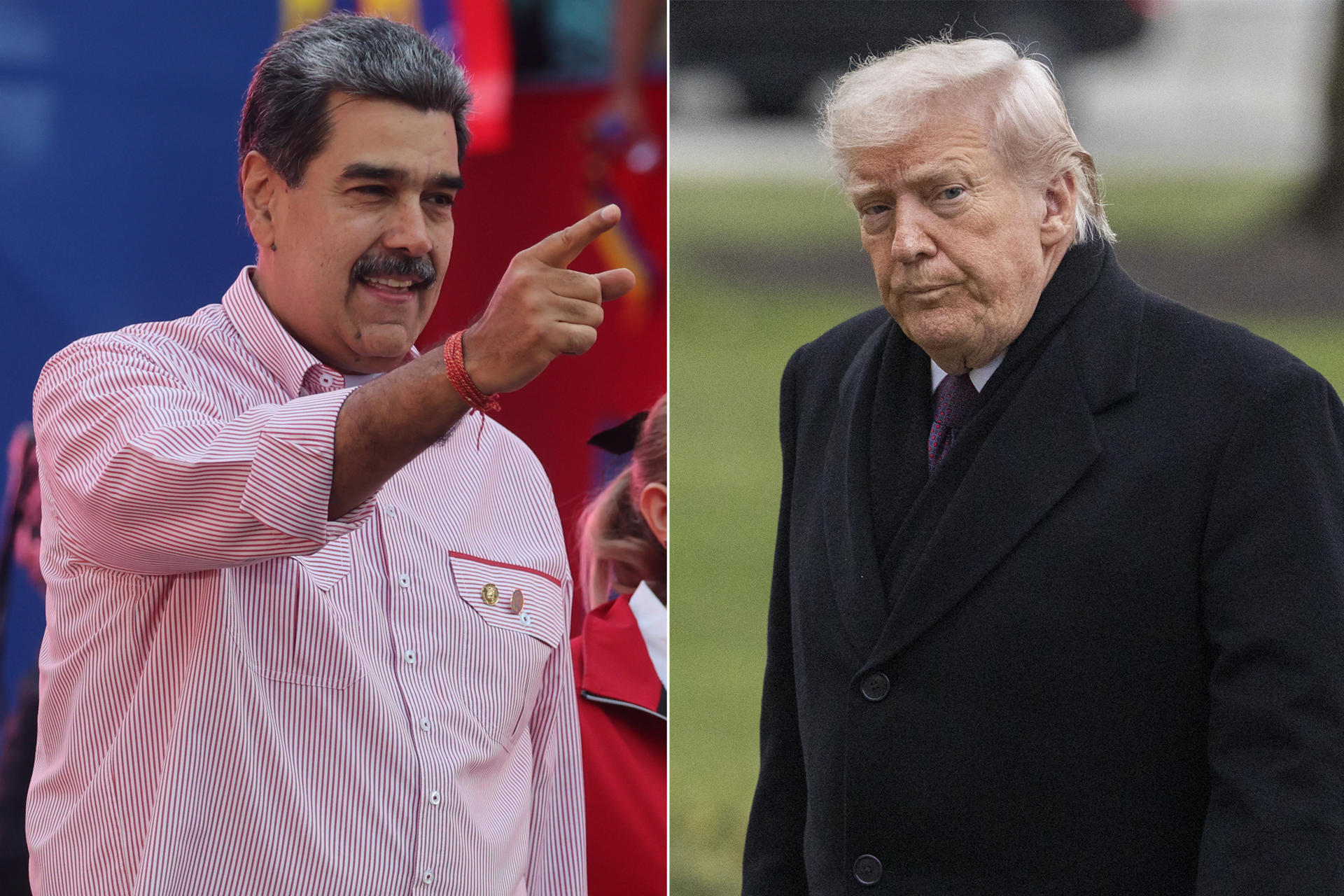 Fotografías que muestra al presidente de Venezuela, Nicolás Maduro (i), y al presidente de Estados Unidos, Donald Trump. /EFE