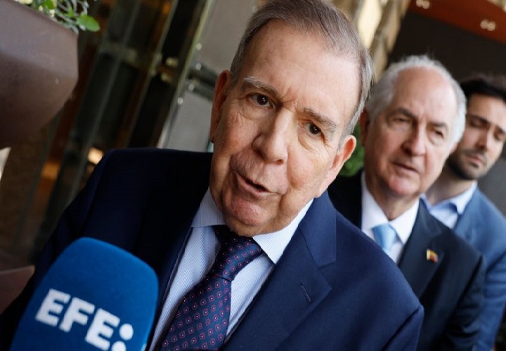 El gobierno francés espera que el presidente electo de Venezuela Edmundo González Urrutia, sea el actor principal en el proceso de transición de poder. Foto: EFE