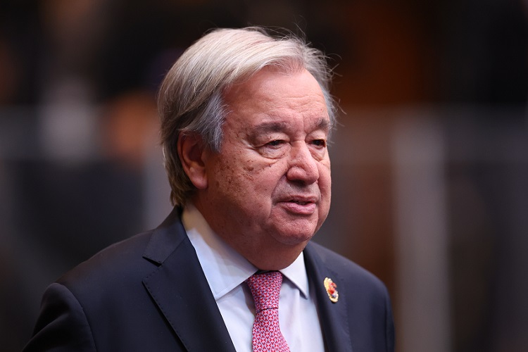  António Guterres, hizo referencia a la necesidad de "respetar el derecho internacional, incluida la Carta de Naciones Unidas, que prohíbe el uso de la fuerza contra la integridad territorial o la independencia política de los Estados". Foto. EFE