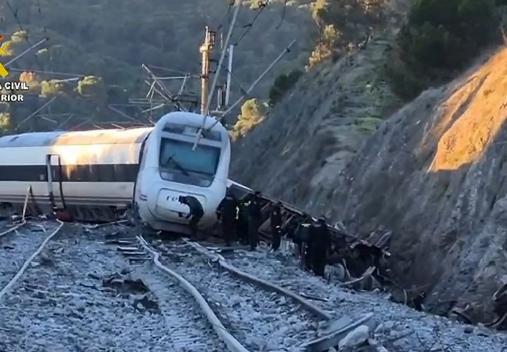 Este es el cuarto siniestro ferroviario más grave registrado en España. Foto. EFE