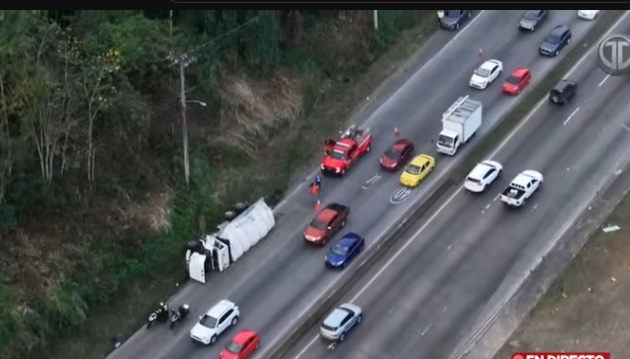 El accidente se registró a eso de las 5:30 a.m. 