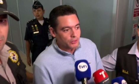 El exvicepresinde Jose Gabriel Carrizo espera su audiencia de garantias, que será mañana después del mediodía. 