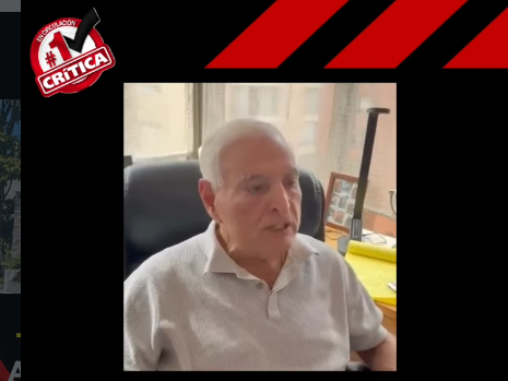 El expresidente Ricardo Martinelli grabó un video desde Colombia, donde se mantiene en calidad de asilado. 