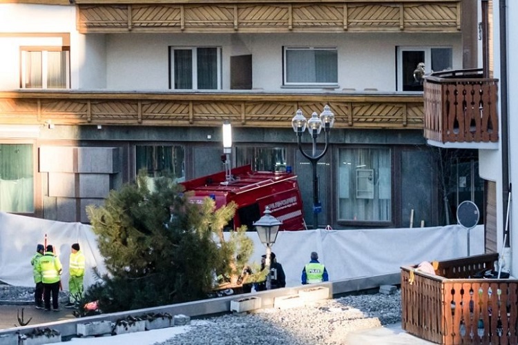 La tragedia de la estación de esquí de Crans Montana, donde un incendio en un bar durante la última Nochevieja causó 40 muertos y 116 heridos. Foto. EFE