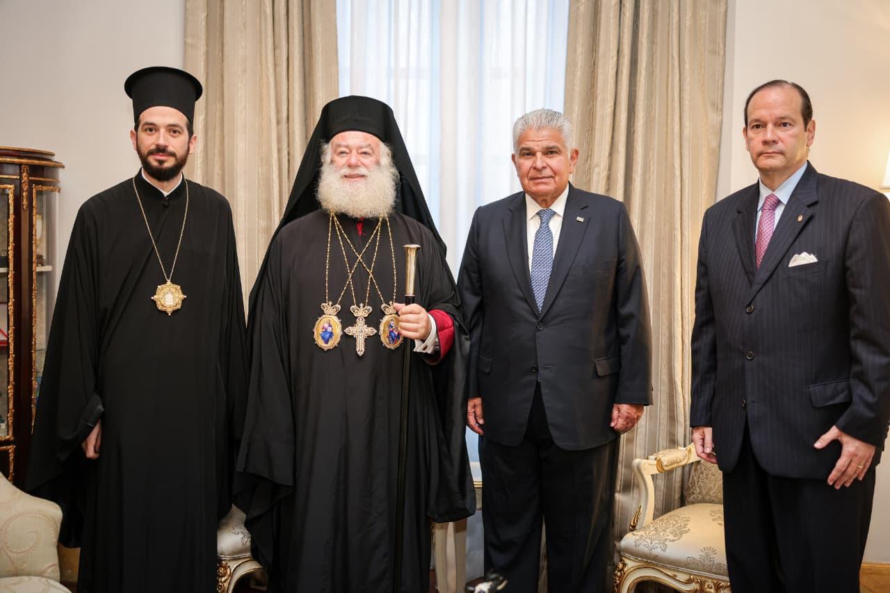 El Patriarca Ortodoxo Teodoro II se reunió con el presidente José Raúl Mulino.