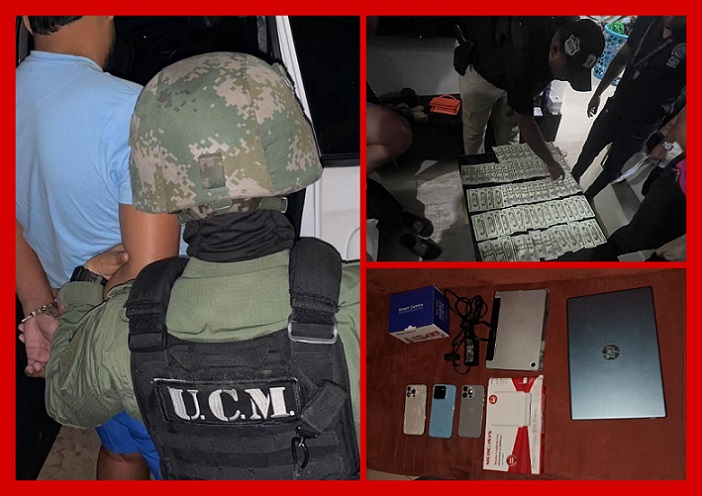 Tras el rastro del botín tres vinculados fueron aprehendidos.  /  Fotocomposición: Eric Montenegro