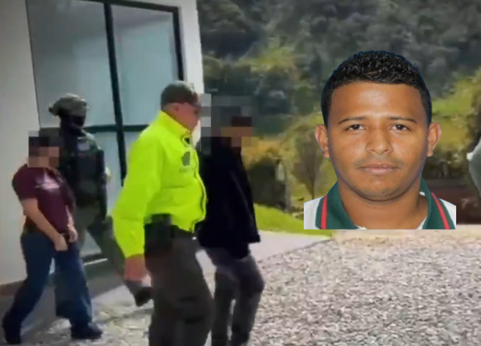 El panameño estaba en una mansión en Colombia.  /  Captura de video: Policía Nacional de Colombia