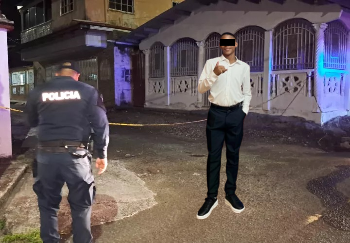 El menor de 14 fue declarado muerto en el hospital de Colón.  /  Fotomontaje: Escena del crimen y víctima